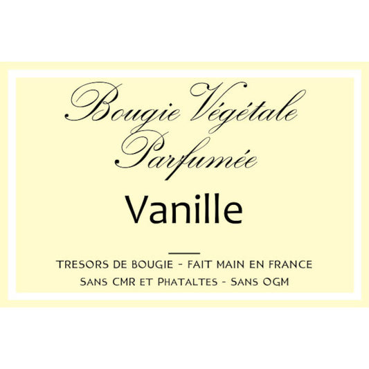 Bougie végétale parfumée Vanille Métal