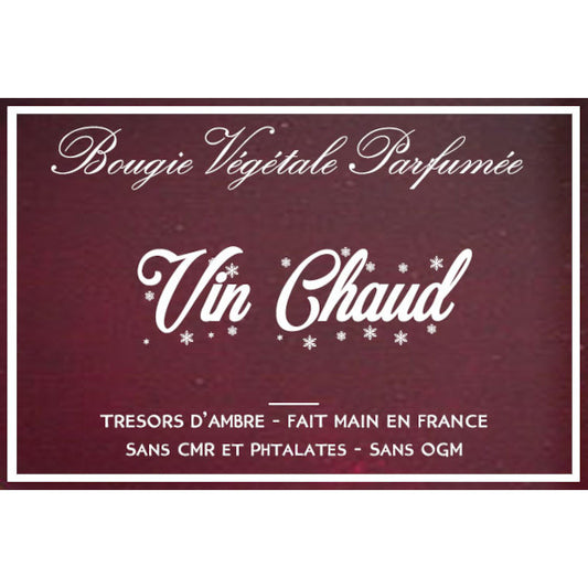 Bougie végétale parfumée Vin Chaud Métal