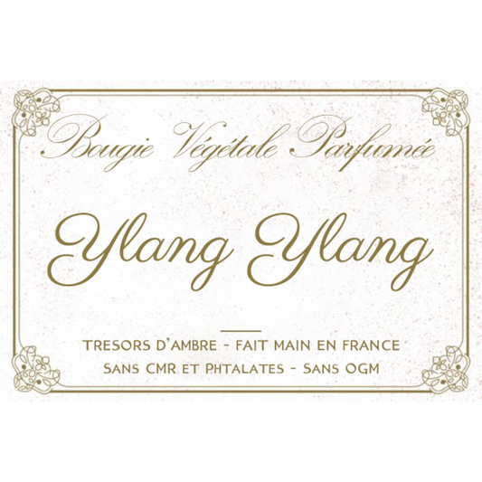 Bougie végétale parfumée Ylang-Ylang Métal